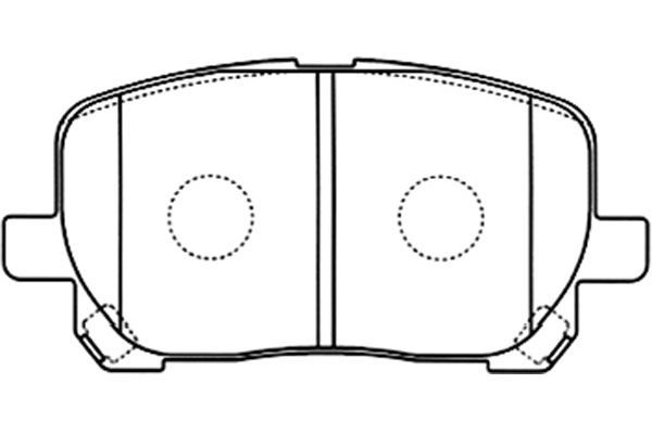 KAVO PARTS Piduriklotsi komplekt,ketaspidur BP-9087